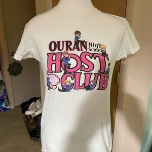 OURAN HIGH SCHOOL HOST CLUB White Cotton Tee